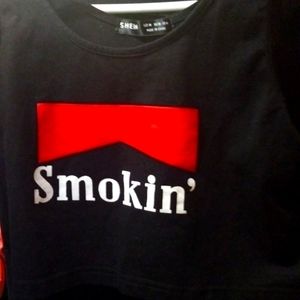 Crop top black medium